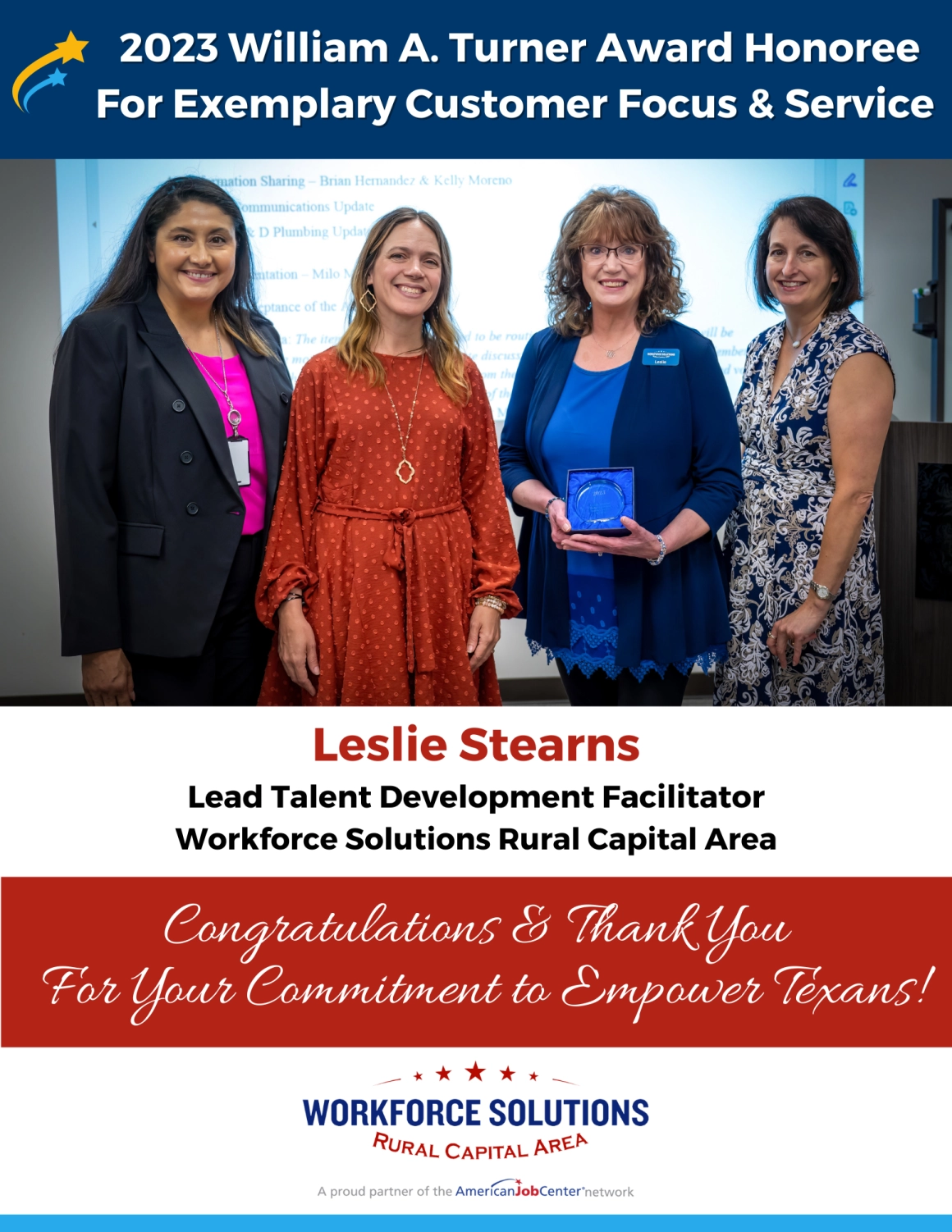 WSRCA William Turner Award Leslie Stearns