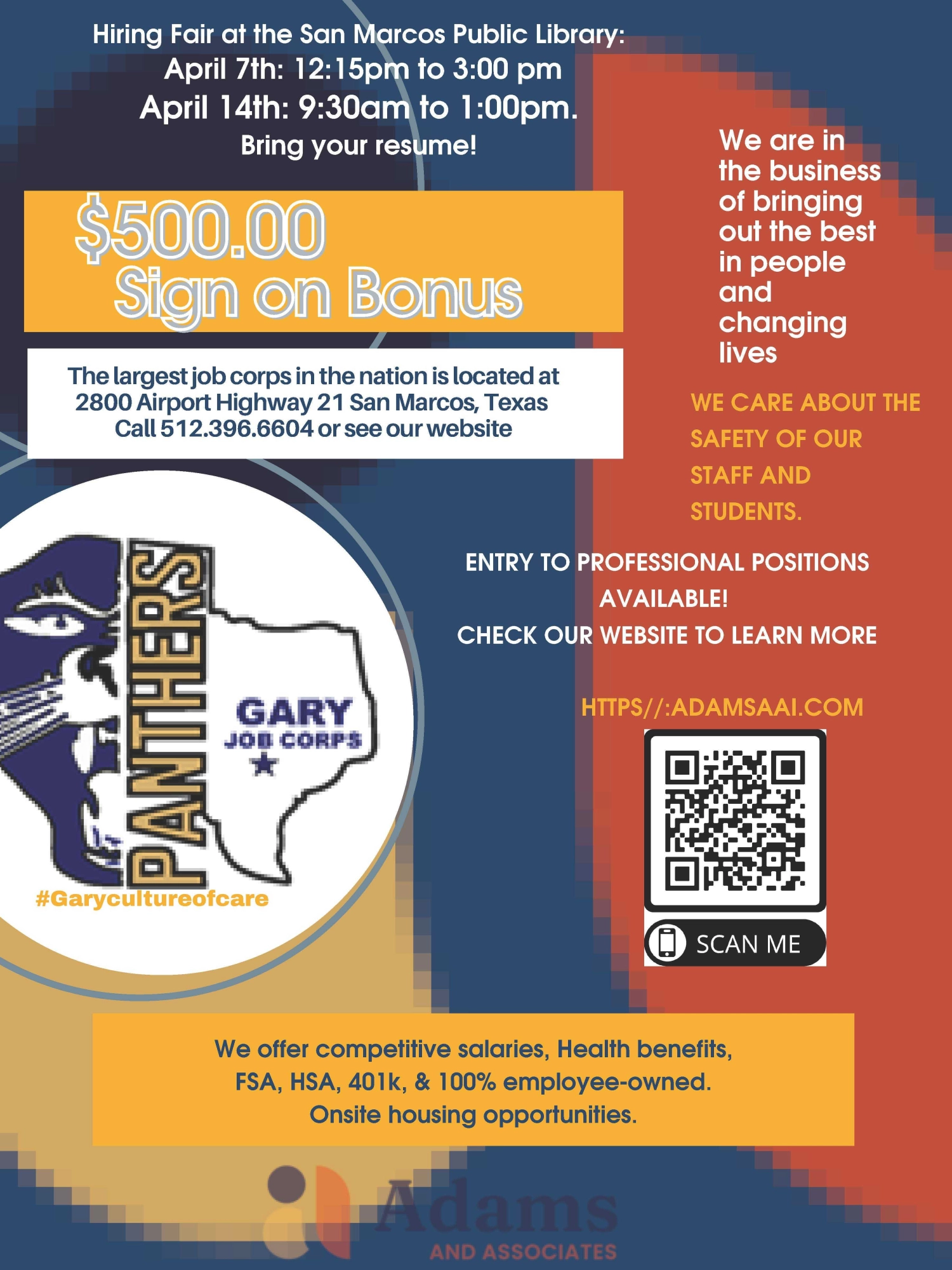 Gary Job Corps Center Hosting Hiring Fair Thursday at San Marcos Public Library