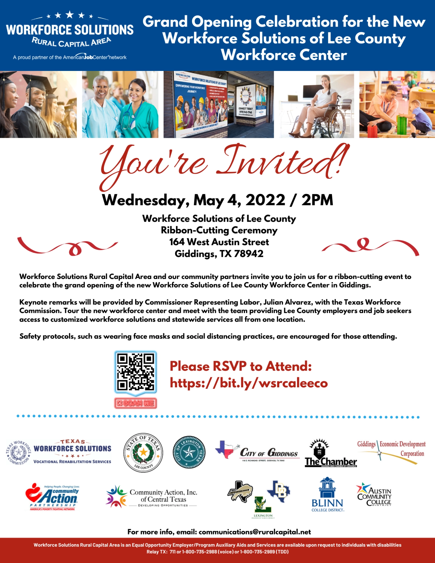 Help Celebrate the Grand Opening of the New Workforce Solutions of Lee County Workforce Center