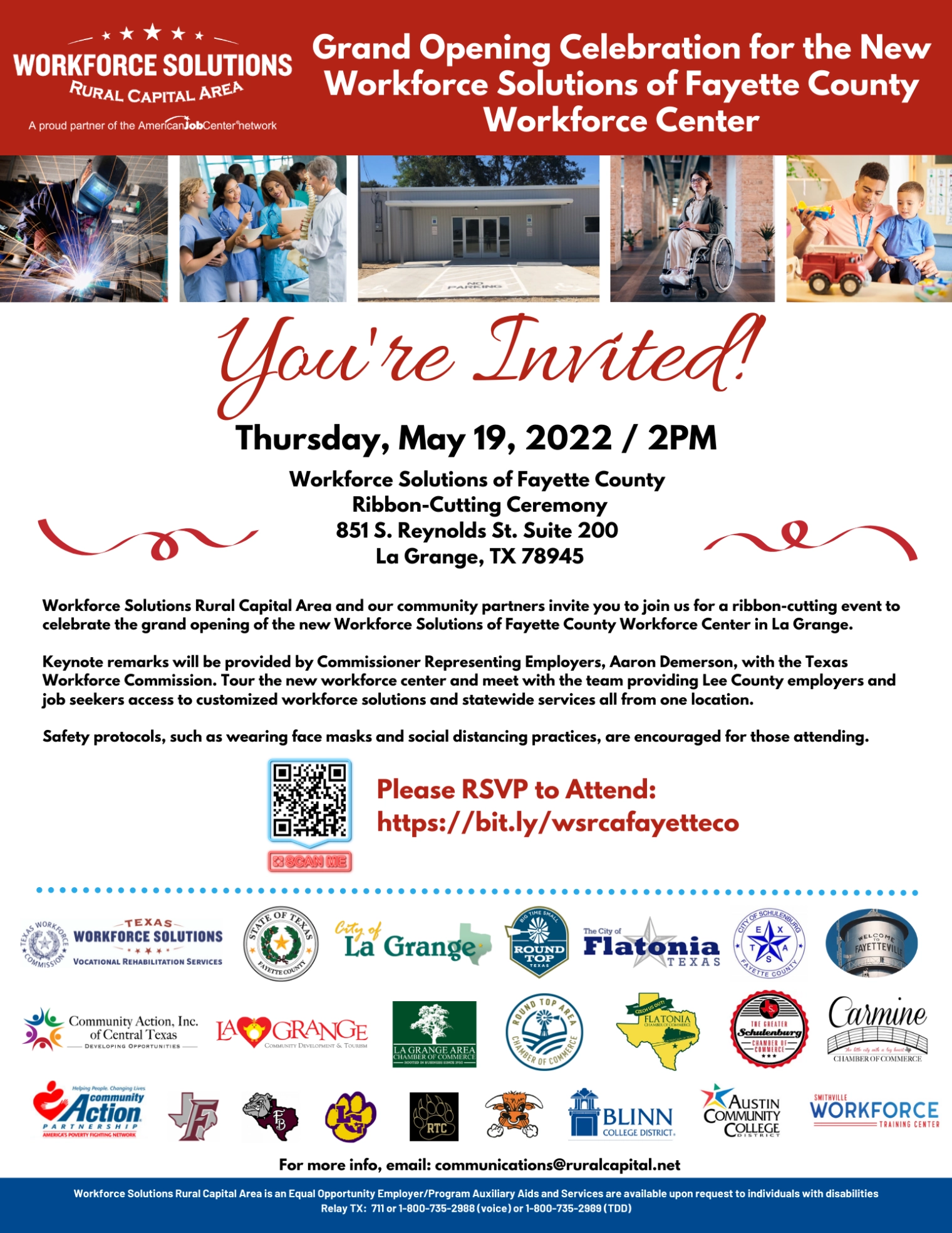 Help Celebrate the Grand Opening of the New Workforce Solutions of Fayette County Workforce Center