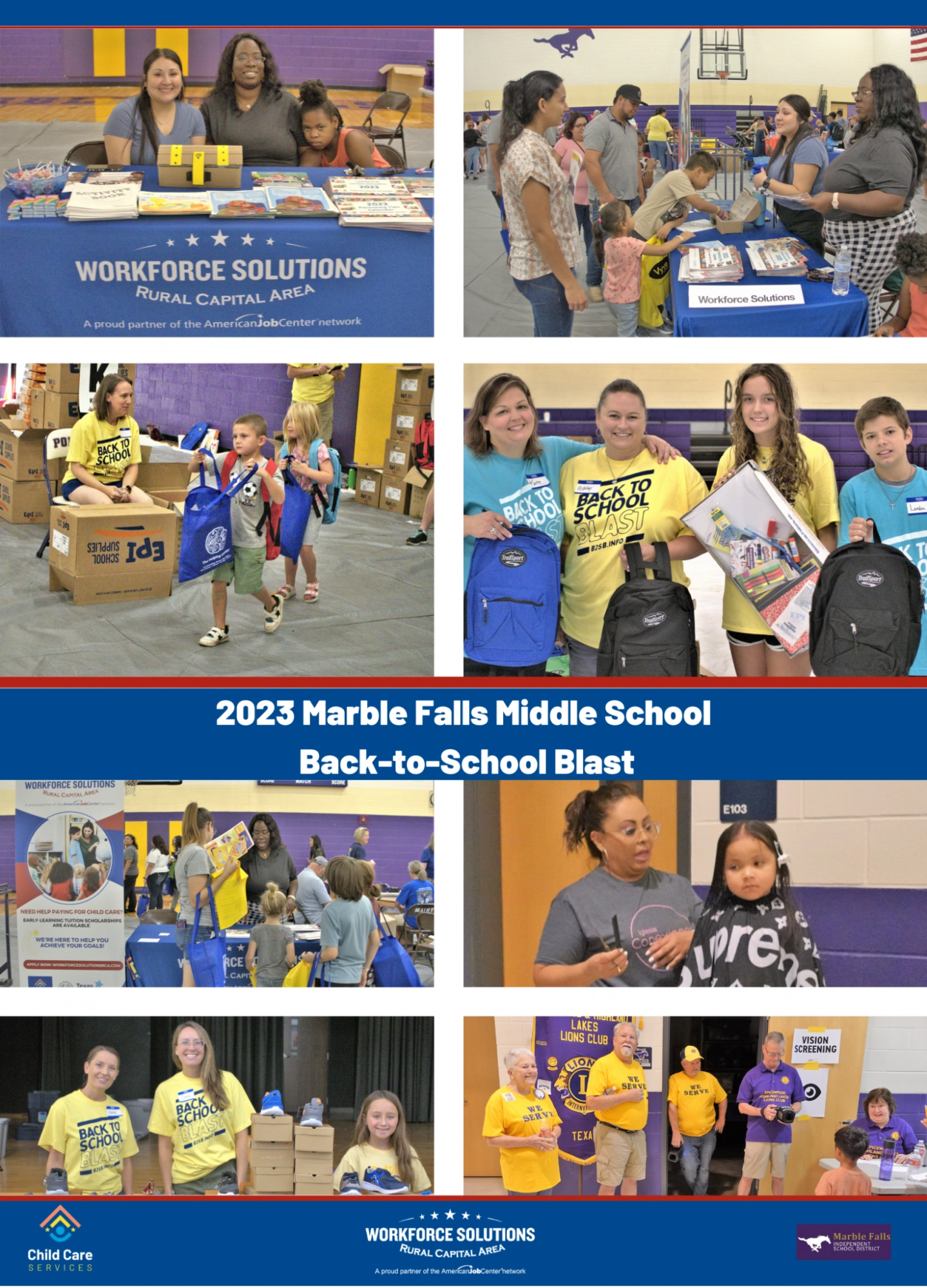 Marble Falls Back-to-School Blast