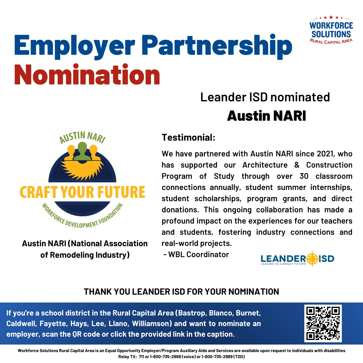 Austin NARI: Building Bridges with Leander ISD’s Architecture and Construction Program