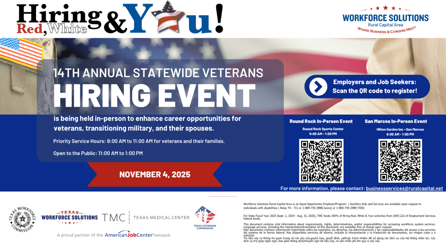 Honoring Service and Building Opportunity: The 14th Annual Hiring Red, White & You! Event